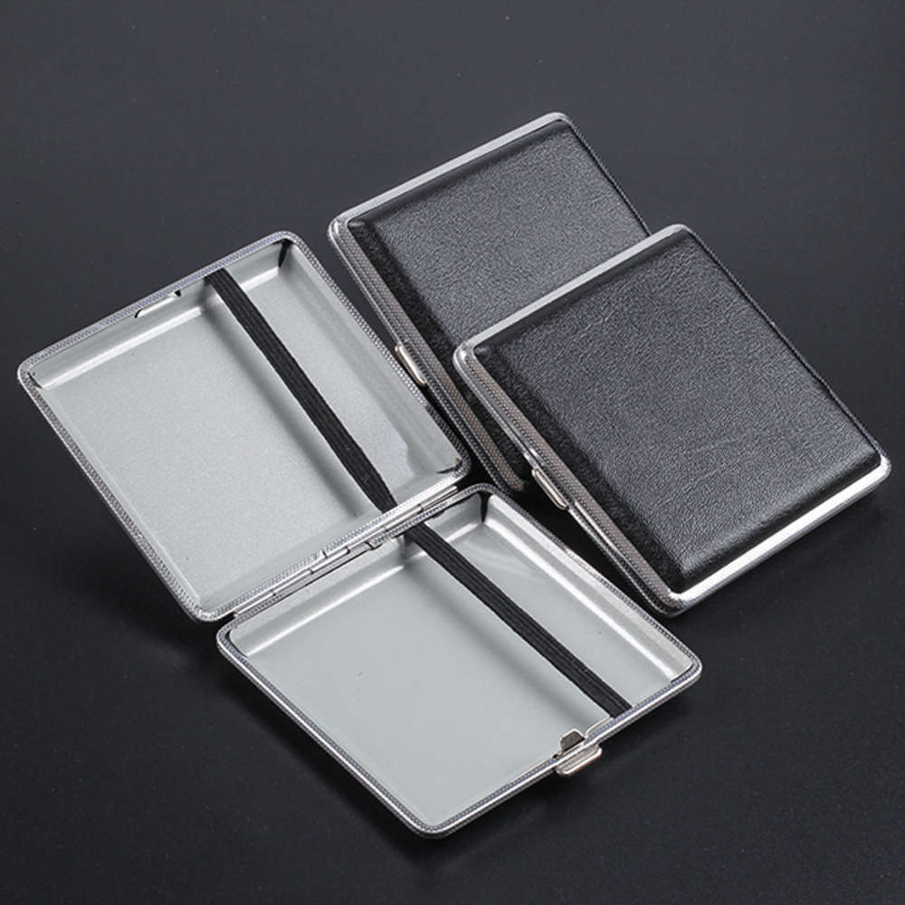 Cigarette case 20 men's black sided sliding alloy double open leather thick portable cigarette case storage
Cigarette case 20 men's black sided sliding alloy double open leather thick portable cigarette case storage
