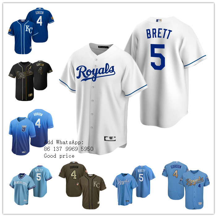 Custom Men women youth Kansas''City''Royals 5 George Brett 4 Alex Gordon blue gray White Replica Home Jersey
Custom Men women youth Kansas''City''Royals 5 George Brett 4 Alex Gordon blue gray White Replica Home Jersey