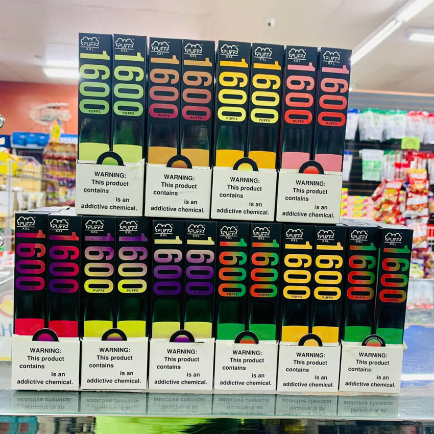 Fashion Cigarette Puff XXL Bar E-Cigarettes Disposable Pod Device 1600 Puffs Prefilled Cartridge Vape Pen VS Pro Stick Kits Gunnpod Air Xtra
Fashion Cigarette Puff XXL Bar E-Cigarettes Disposable Pod Device 1600 Puffs Prefilled Cartridge Vape Pen VS Pro Stick Kits Gunnpod Air Xtra