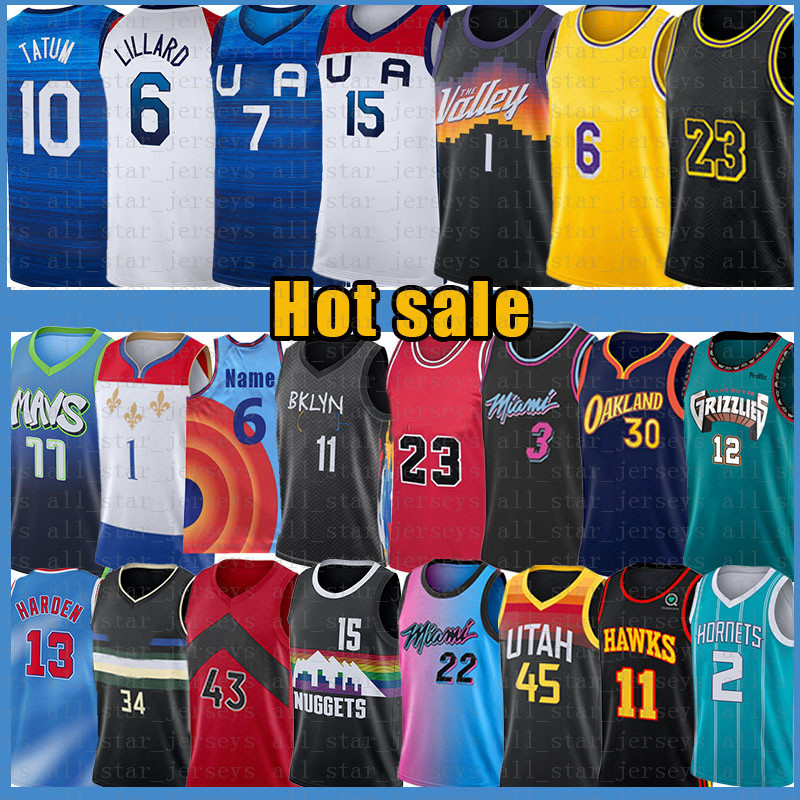 Damian Jayson 6 Lillard Devin Kevin 10 Tatum Durant 15 Booker 23 Basketball Jersey Lebron Curry Mitchell Irving Wade Doncic Antetokounmpo Young Ball Jokic Edwards
Damian Jayson 6 Lillard Devin Kevin 10 Tatum Durant 15 Booker 23 Basketball Jersey Lebron Curry Mitchell Irving Wade Doncic Antetokounmpo Young Ball Jokic Edwards