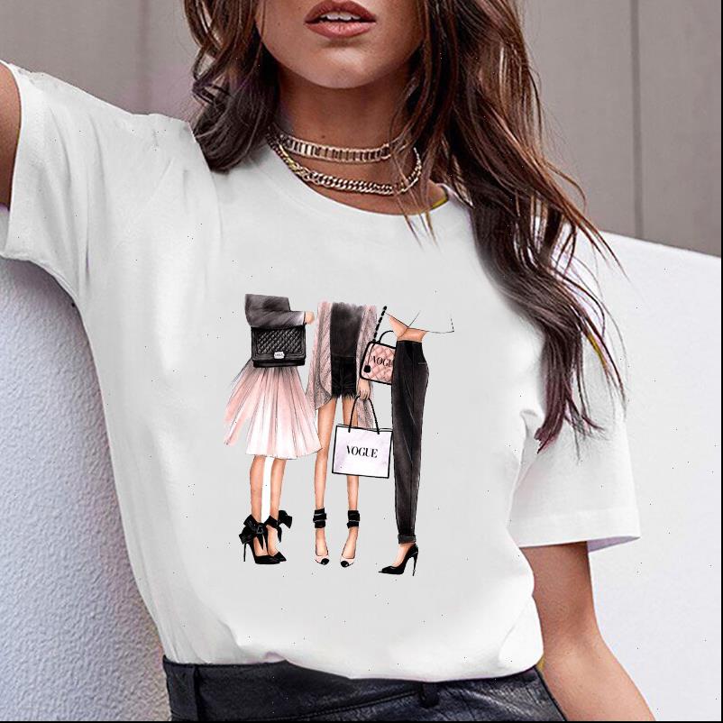 women vogue sweet print flower perfume bottle girls shirts female t shirt casual tee, White
women vogue sweet print flower perfume bottle girls shirts female t shirt casual tee, White