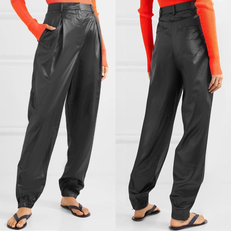 Women's Autumn PU Leather Pants Plus Size 5XL Celmia Female High Waist Pleated Long Trousers Casual Fashion Office Work & Capris, Black;white
Women's Autumn PU Leather Pants Plus Size 5XL Celmia Female High Waist Pleated Long Trousers Casual Fashion Office Work & Capris, Black;white