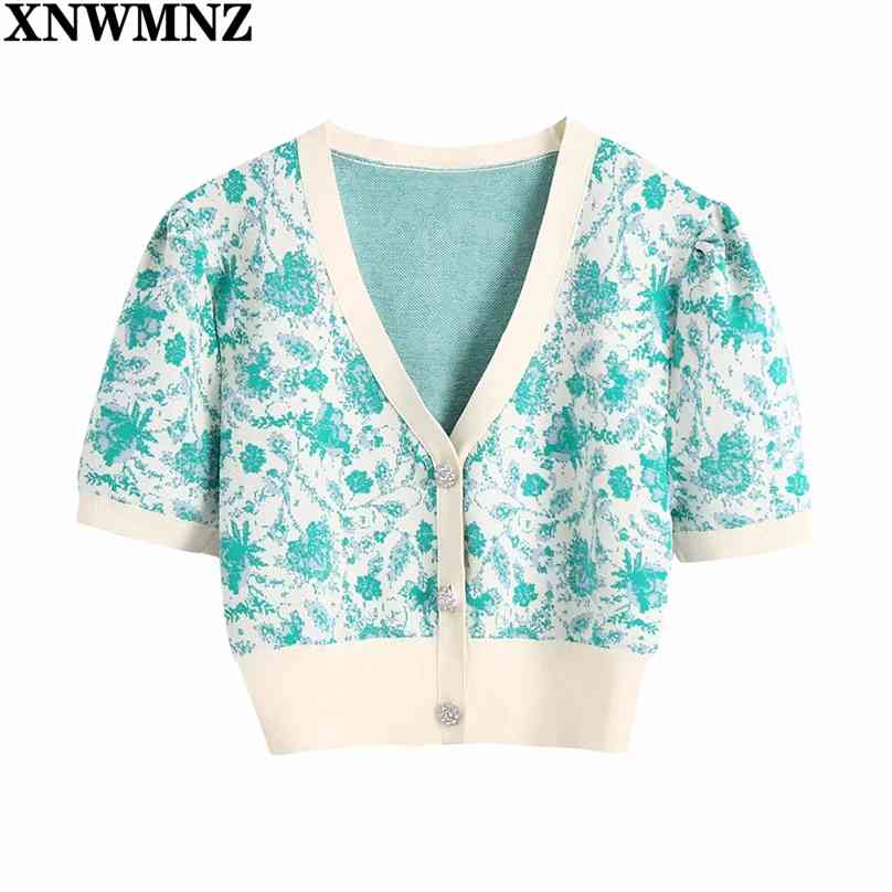 Summer Women's fashion jacquard knit cardigan Retro women v-neck puff sleeves button top woman chic tops 210520, Turquoise
Summer Women's fashion jacquard knit cardigan Retro women v-neck puff sleeves button top woman chic tops 210520, Turquoise
