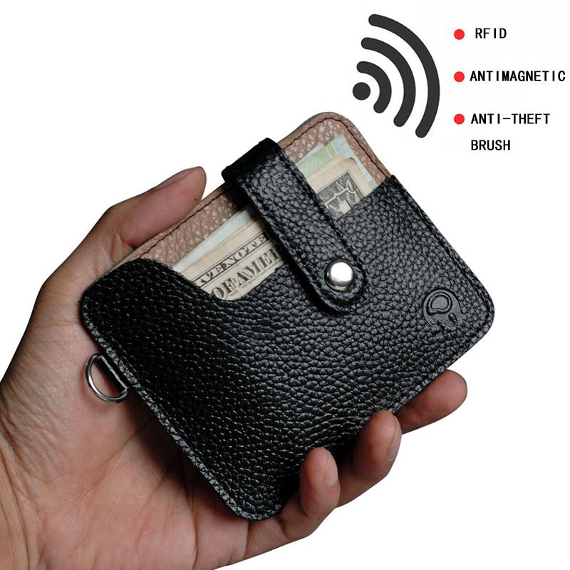 Card Holders Slim RFID Leather Wallet Credit ID Holder Purse Money Case For Men Women Small Bag Male Purses NR85, Black
Card Holders Slim RFID Leather Wallet Credit ID Holder Purse Money Case For Men Women Small Bag Male Purses NR85, Black