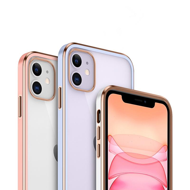 Square Plating Bumper Frame Shockproof Phone Case For iPhone 12 11Pro Max XR XS 7 8 Plus SE 2020 Soft TPU Clear Back Cover, Mix colors/remark colors
Square Plating Bumper Frame Shockproof Phone Case For iPhone 12 11Pro Max XR XS 7 8 Plus SE 2020 Soft TPU Clear Back Cover, Mix colors/remark colors