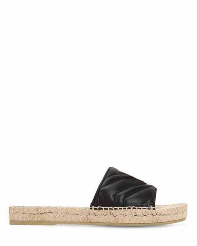 Sandals womens Leather espadrille flats slippers girls fashion rubber slide sandals with 10mm rope covered sole, Black
Sandals womens Leather espadrille flats slippers girls fashion rubber slide sandals with 10mm rope covered sole, Black
