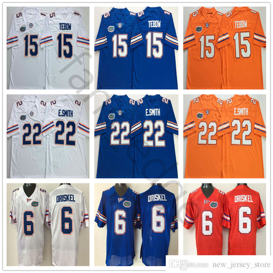 NCAA Florida Gators College Football Wear 22 Emmitt Smith Jerseys E.Smith Blue White Orange 15 Tim Tebow Stitched 6 Jeff Driskel University Jersey, Black
NCAA Florida Gators College Football Wear 22 Emmitt Smith Jerseys E.Smith Blue White Orange 15 Tim Tebow Stitched 6 Jeff Driskel University Jersey, Black