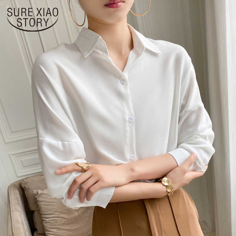 Casual Plus Size Solid chic chiffon Blouse Women Multi color Casual Lapel Loose Long Sleeve Elegant White Pink Tops 9862 210527, Yellow
Casual Plus Size Solid chic chiffon Blouse Women Multi color Casual Lapel Loose Long Sleeve Elegant White Pink Tops 9862 210527, Yellow