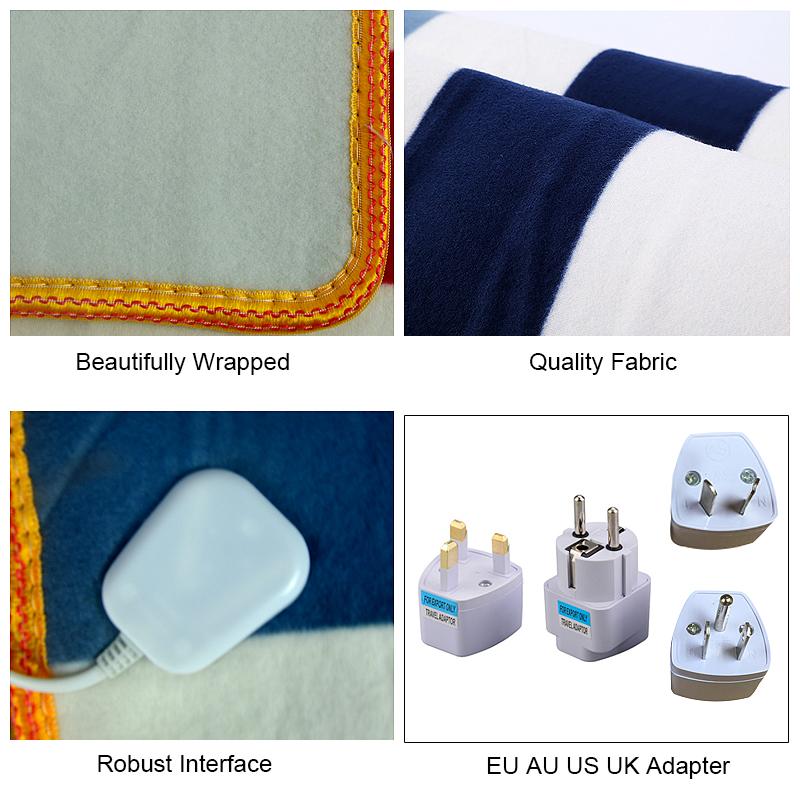 Blankets Euro Electric Blanket Heated Double Thermal 150 180cm Adjustable Warmer Heating Drop