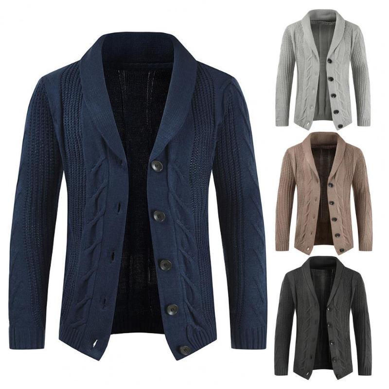 Men's Sweaters Men Cardigan Loose Knitwear Clothes Leisure Knitted Tops, Brown 
Men's Sweaters Men Cardigan Loose Knitwear Clothes Leisure Knitted Tops, Brown