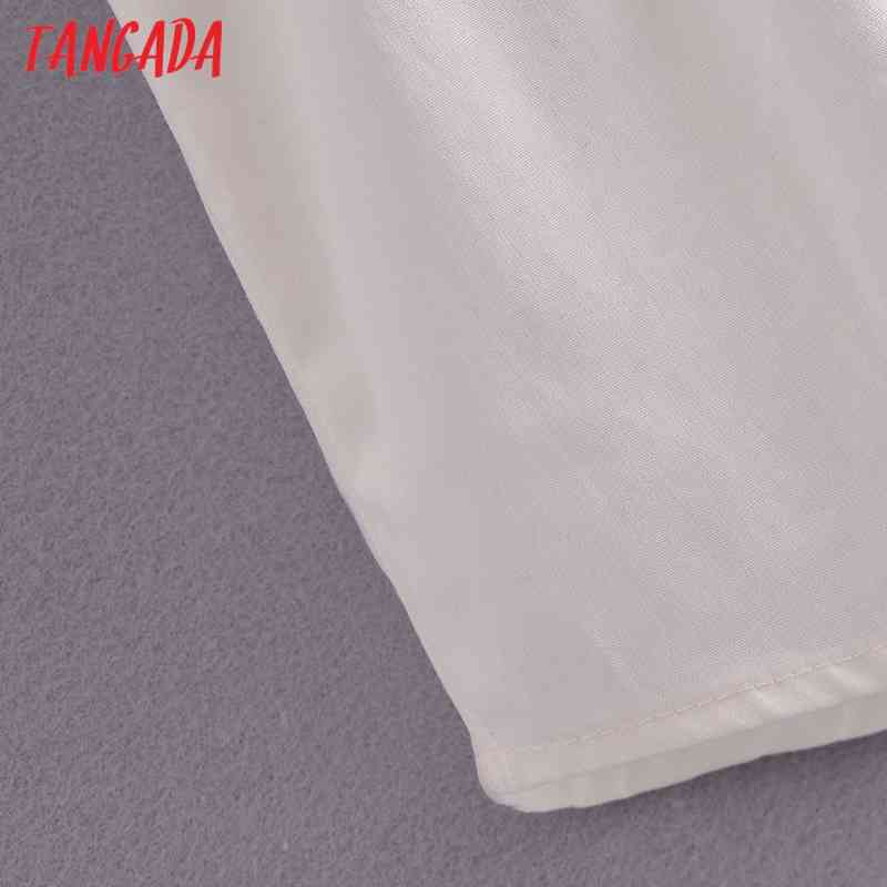 Women White Tunic Shirts Long Sleeve Solid Turn Down Collar Elegant Office Ladies Work Wear Blouses 3A34 210416