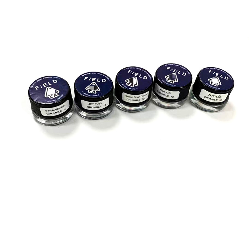 Field Concentrate Containers 5ml clear Glass Jar with Child Resistant Lid for live resin rosin suce extracts
Field Concentrate Containers 5ml clear Glass Jar with Child Resistant Lid for live resin rosin suce extracts