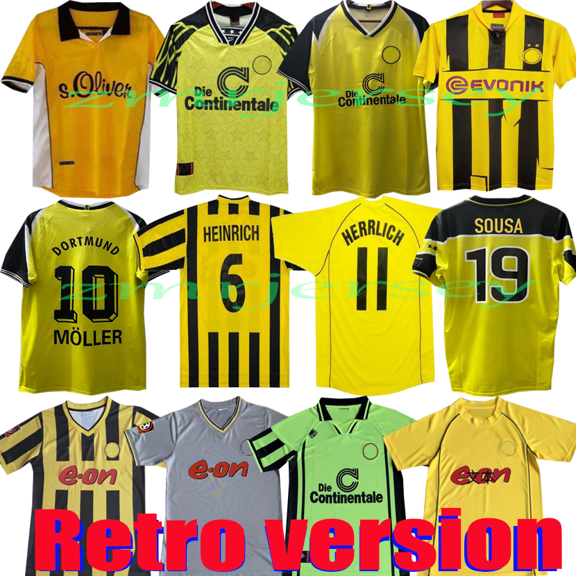 1995 96 97 98 99 2000 01 02 Borussia Retro dortmund Soccer Jersey Lewandowski REUS METZELDER DEDE MOLLER AMOROSO ROSICKY BOBIC Classic adult, Black;yellow
1995 96 97 98 99 2000 01 02 Borussia Retro dortmund Soccer Jersey Lewandowski REUS METZELDER DEDE MOLLER AMOROSO ROSICKY BOBIC Classic adult, Black;yellow