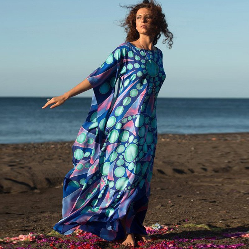 Summer Women Beachwear Bath Dress Swim Wear Bathing Suit Cover Up Bikini Wrap Beach Woman Cotton Tunic Caftan Sarong #Q687 210420