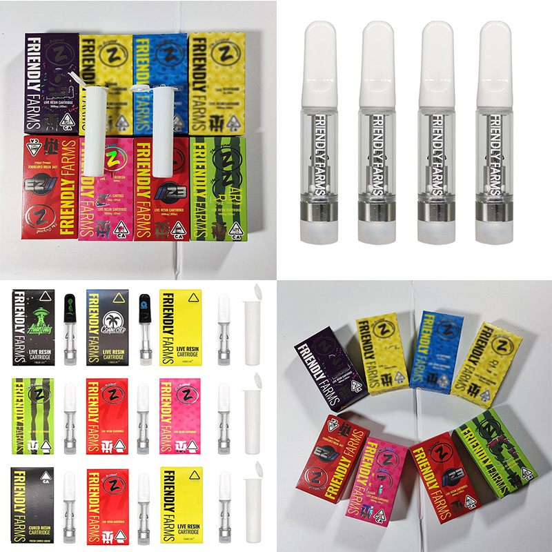 Friendly Farm carts Vape Cartridge 0.8ml 1.0ml Empty Atomizers 510 Thread Ceramic Coil Thick Oil Tank Conneted Alien Labs Dab pen vaporizer
Friendly Farm carts Vape Cartridge 0.8ml 1.0ml Empty Atomizers 510 Thread Ceramic Coil Thick Oil Tank Conneted Alien Labs Dab pen vaporizer