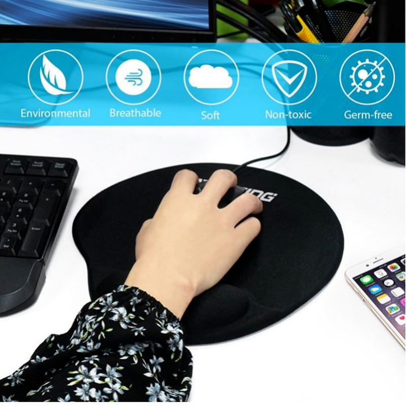 Gaming Wristband Solid Color Mouse Wrist Pad Simple Creative Personality Soft and Comfortable Hand Support Wrist Rubber Pad