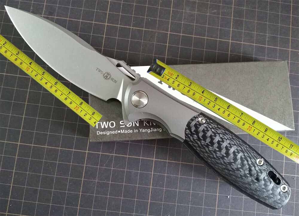 Twosun Outdoor Camping Survival S90V Titanium Carbon Fiber Flipper Pocket Folding Knife TS162-S90V
Twosun Outdoor Camping Survival S90V Titanium Carbon Fiber Flipper Pocket Folding Knife TS162-S90V