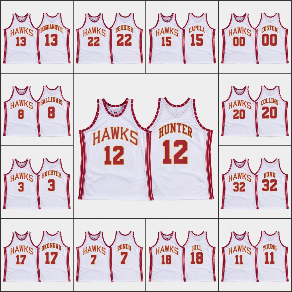 Men AtlantaHawksKevin Huerter Trae Young Hawks De'andre Clint Capela John Collins Custom HardwoodClassics Retro Jersey White, Black
Men AtlantaHawksKevin Huerter Trae Young Hawks De'andre Clint Capela John Collins Custom HardwoodClassics Retro Jersey White, Black