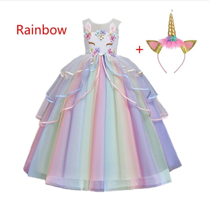 Princess Dress for Kids Wedding Party Ball Gowns Fancy, Pink