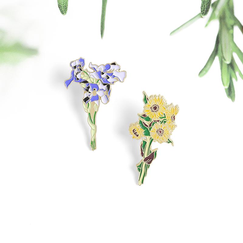 Pins, Brooches Bouquet Sunflower Pansy Enamel Pins Green Leaf Exquisite Broochs Gift For Girls And Mom Shirt Clothes Badge Custom Jewelry
Pins, Brooches Bouquet Sunflower Pansy Enamel Pins Green Leaf Exquisite Broochs Gift For Girls And Mom Shirt Clothes Badge Custom Jewelry