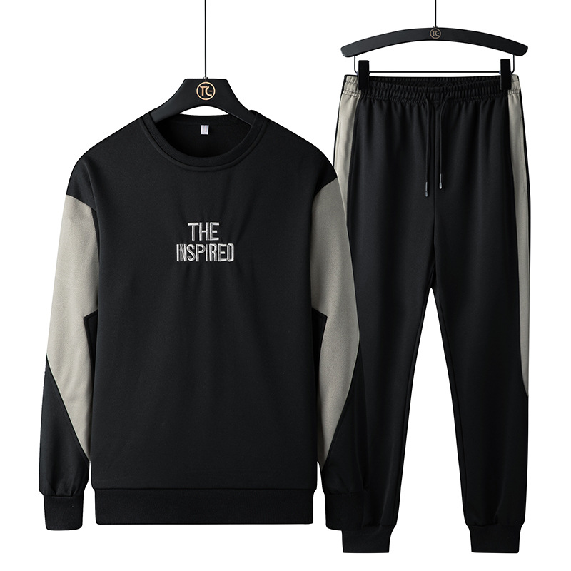 Men's Sport Set Embroidered Crewneck Sweater Sport Pants Casual New Fall 2021 Collection, Black
Men's Sport Set Embroidered Crewneck Sweater Sport Pants Casual New Fall 2021 Collection, Black