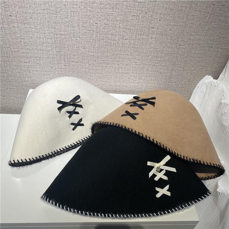 Berets Small Design Elegant High-grade Wool Hat Women Han Edition Of Autumn Winter Day Warm Bowknot Fisherman, White
Berets Small Design Elegant High-grade Wool Hat Women Han Edition Of Autumn Winter Day Warm Bowknot Fisherman, White