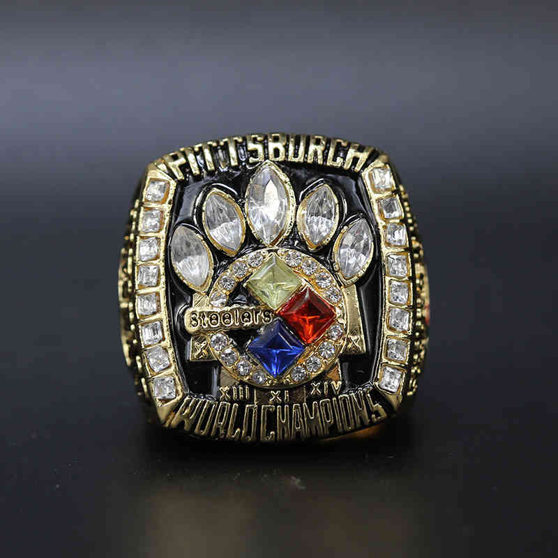 Europe America Style Men Lady Women Titanium steel 2005 Pittsburgh Steelman Super Bowl ring steel membrane ringEngraved Letter
Europe America Style Men Lady Women Titanium steel 2005 Pittsburgh Steelman Super Bowl ring steel membrane ringEngraved Letter