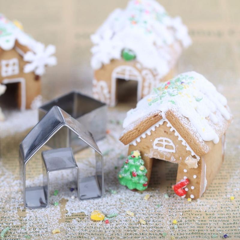 Baking Moulds 3Pcs Christmas Gingerbread House Biscuit Cutter Set Stainless Steel Cookie Mould
Baking Moulds 3Pcs Christmas Gingerbread House Biscuit Cutter Set Stainless Steel Cookie Mould