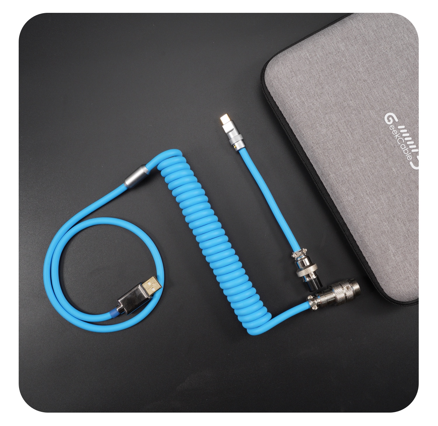 Geekcable Customized DIY Mechanical Keyboard Cable Super Elastic Series Entry Modle Multiple Colorway 6mm Thickness