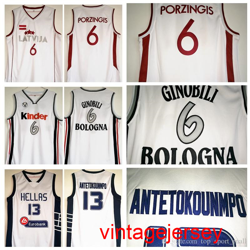 NCAA Greece Dwayne Hellas Giannis Antetokounmpo Jerseys 13 Italy Kinder Bologna 6 Manu Ginobili Latvija Kristaps Porzingis Basketball White Size -XXL, 6 white
NCAA Greece Dwayne Hellas Giannis Antetokounmpo Jerseys 13 Italy Kinder Bologna 6 Manu Ginobili Latvija Kristaps Porzingis Basketball White Size -XXL, 6 white