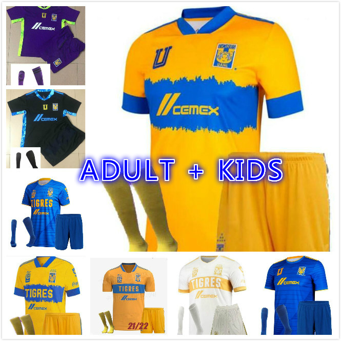 2021 2022 Mexico UANL Tigres Soccer Jersey 7 Stars C.SALCEDO GIGNAC VARGAS PIZARRO football shirt 3rd home away Camiseta adult kids kit, Black;yellow
2021 2022 Mexico UANL Tigres Soccer Jersey 7 Stars C.SALCEDO GIGNAC VARGAS PIZARRO football shirt 3rd home away Camiseta adult kids kit, Black;yellow