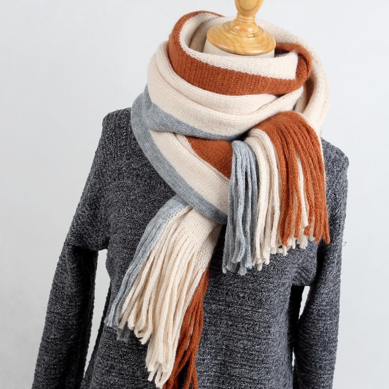Scarves Fashion Scarf Female Winter Korean Students Tassels Knit Long Thick Warm Style Small Fresh Wool Collar, Blue;gray
Scarves Fashion Scarf Female Winter Korean Students Tassels Knit Long Thick Warm Style Small Fresh Wool Collar, Blue;gray