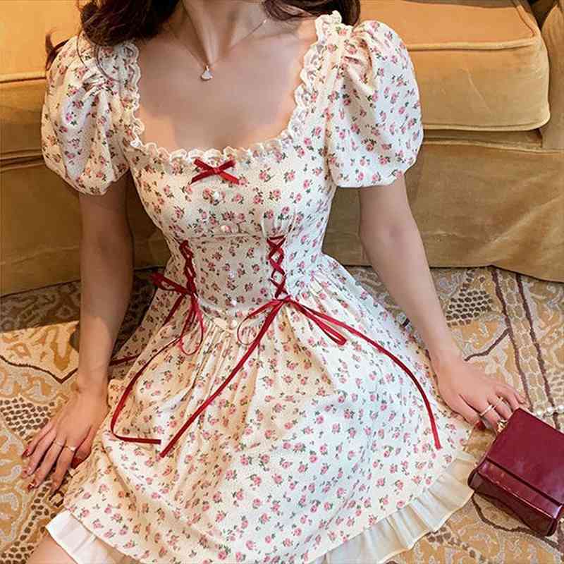 Summer Patchwork Kawaii Dress Women Lace Up Japanese Sweet Party Mini Dress Short Sleeve Princess Chic Korean Bandage, Black;gray
Summer Patchwork Kawaii Dress Women Lace Up Japanese Sweet Party Mini Dress Short Sleeve Princess Chic Korean Bandage, Black;gray