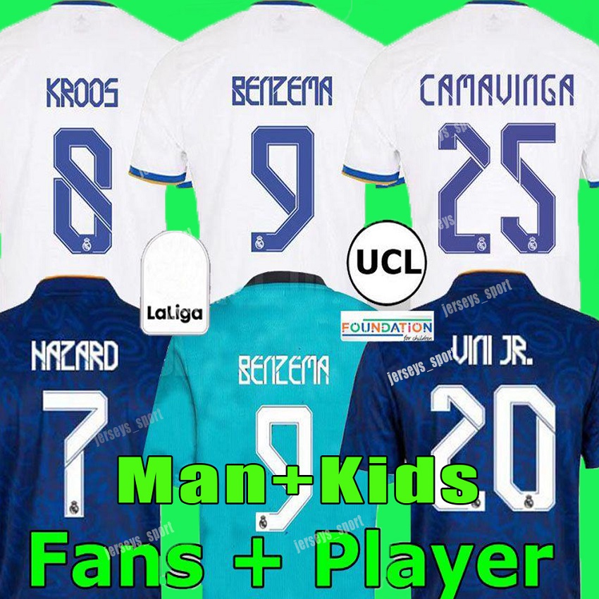 FANS Player version REAL MADRID jerseys 21 22 soccer football shirt ALABA HAZARD SERGIO RAMOS BENZEMA ASENSIO MODRIC MARCELO camiseta men +, Black
FANS Player version REAL MADRID jerseys 21 22 soccer football shirt ALABA HAZARD SERGIO RAMOS BENZEMA ASENSIO MODRIC MARCELO camiseta men +, Black