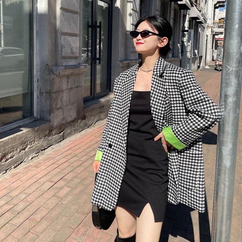 Women' Suits & Blazers 2021 Autumn Vintage Houndstooth Wool Cloth Women Notched Collar Double Breasted Long Sleeve Casual Female Suit Jacke, Black
Women' Suits & Blazers 2021 Autumn Vintage Houndstooth Wool Cloth Women Notched Collar Double Breasted Long Sleeve Casual Female Suit Jacke, Black