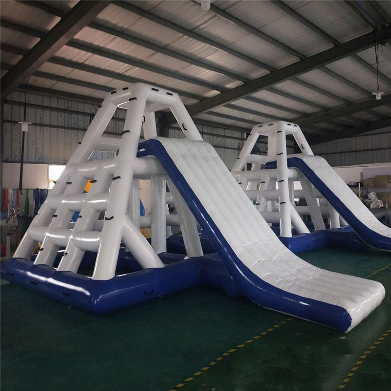 Other sporting goods sea park games inflatable floating water tower climbing slide For Kids and Adult