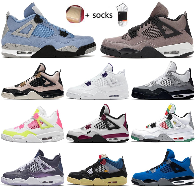 With Box jumpman fashion 4 4s Mens Basketball shoes University Blue BRED tattoo fire red purple Metallic PALE CITRON sports sneakers 36-47, #28 cool grey 40-47
With Box jumpman fashion 4 4s Mens Basketball shoes University Blue BRED tattoo fire red purple Metallic PALE CITRON sports sneakers 36-47, #28 cool grey 40-47