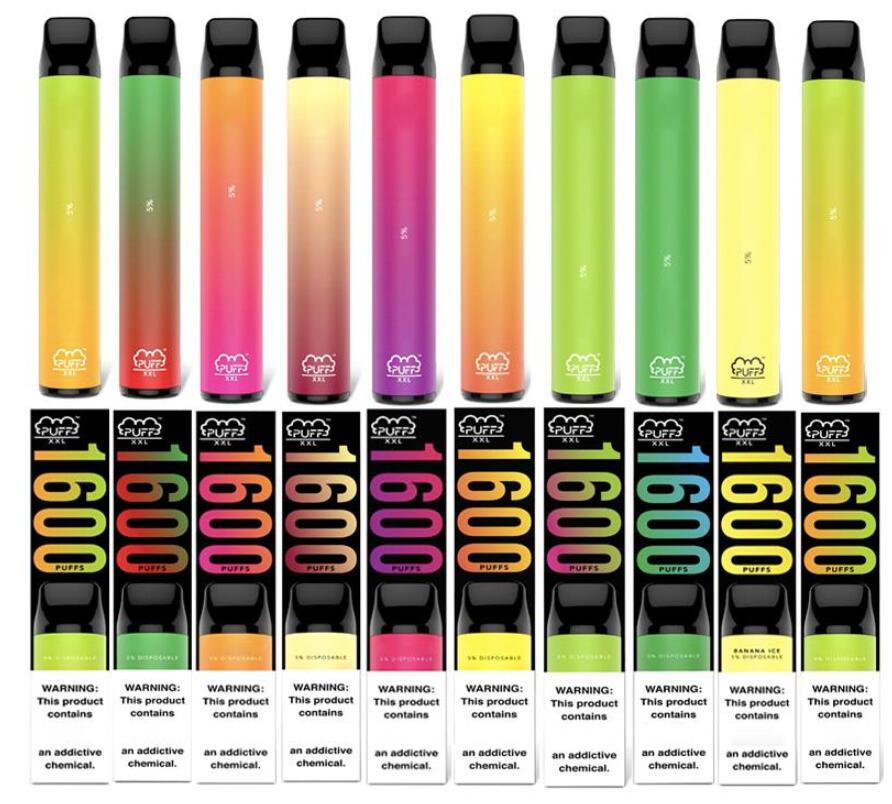 2021 Newest Puff XXL E-cigarette Kits 1600 Puffs Disposable Vape Pen Device Strater Kit Empty DisposableS Vaporizer VS Puffbar Plus Max
2021 Newest Puff XXL E-cigarette Kits 1600 Puffs Disposable Vape Pen Device Strater Kit Empty DisposableS Vaporizer VS Puffbar Plus Max