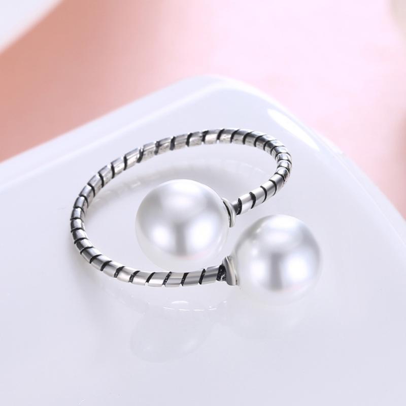 Cluster Rings 925 Sterling Silver For Women Double Freshwater Pearls Ring Antique Bague Femme Wedding Bridal Fine Jewelry Anillos Bijoux, Golden;silver
Cluster Rings 925 Sterling Silver For Women Double Freshwater Pearls Ring Antique Bague Femme Wedding Bridal Fine Jewelry Anillos Bijoux, Golden;silver
