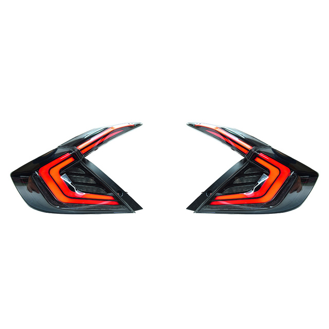 LED Car Styling Tail Lights Fit For Honda Civic X G10 10th 2016-2019 Rear Lamp Red Smoke Lamps Brake Light