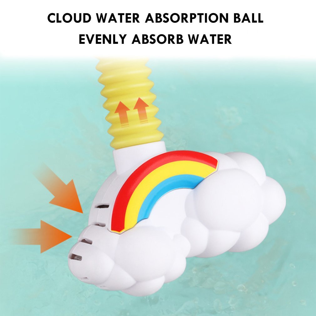 Babyboard Toys Electric Elephant Animal Sucker Electric shower Rain Head Plastic Children Game Water Cloud