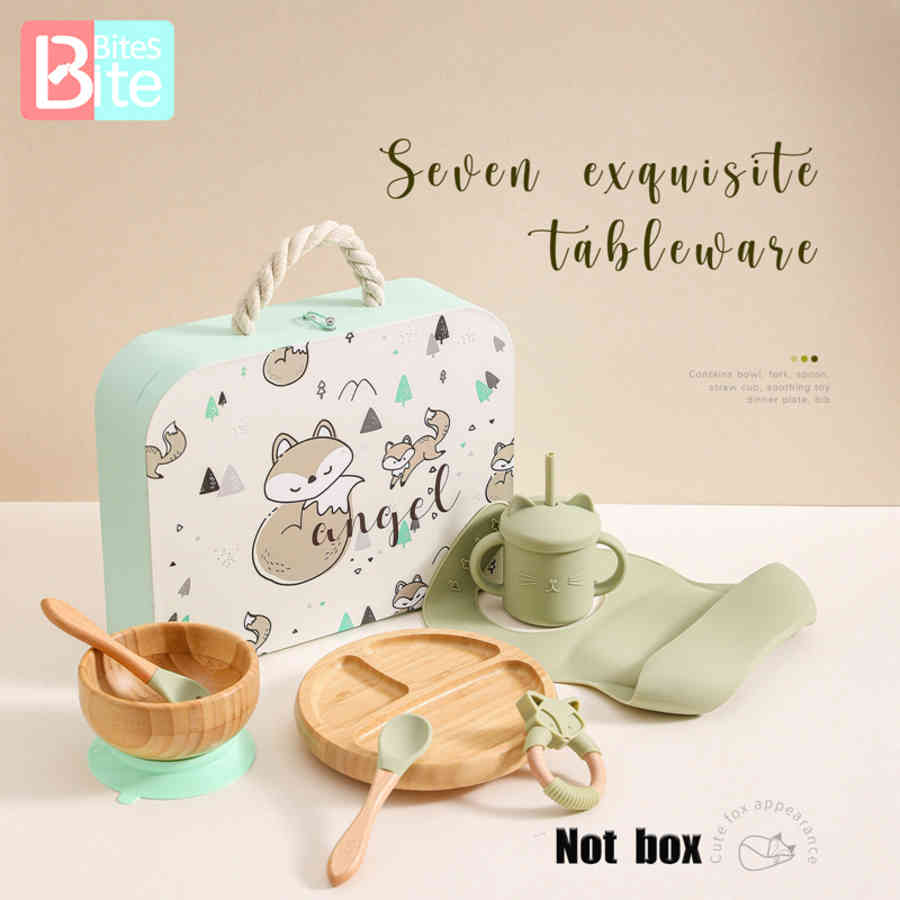 Baby Feeding Silicone Set Supplies Kids Bamboo Dinnerware with Cup Children's Dishes Bowl Stuff Tableware Gift G6SL
Baby Feeding Silicone Set Supplies Kids Bamboo Dinnerware with Cup Children's Dishes Bowl Stuff Tableware Gift G6SL