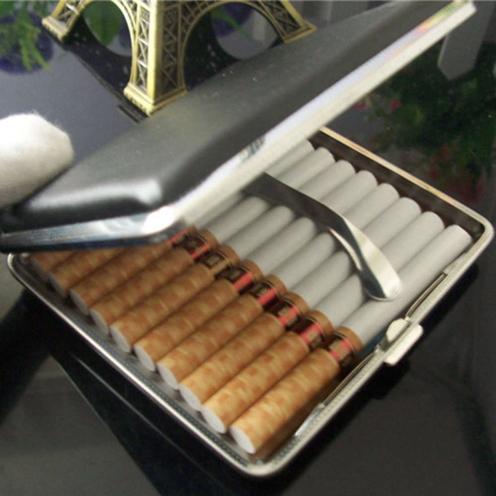 Cigarette case 20 piece metal clip individual creative leather case, pressure and moisture cigarette case
Cigarette case 20 piece metal clip individual creative leather case, pressure and moisture cigarette case