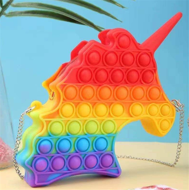 New Fidget Toys Zero Wallet Handbag kt Unicorn Crossbody Bag Finger Silicone Rainbow Bubble Fashion Waist Bags-TOPN882
New Fidget Toys Zero Wallet Handbag kt Unicorn Crossbody Bag Finger Silicone Rainbow Bubble Fashion Waist Bags-TOPN882