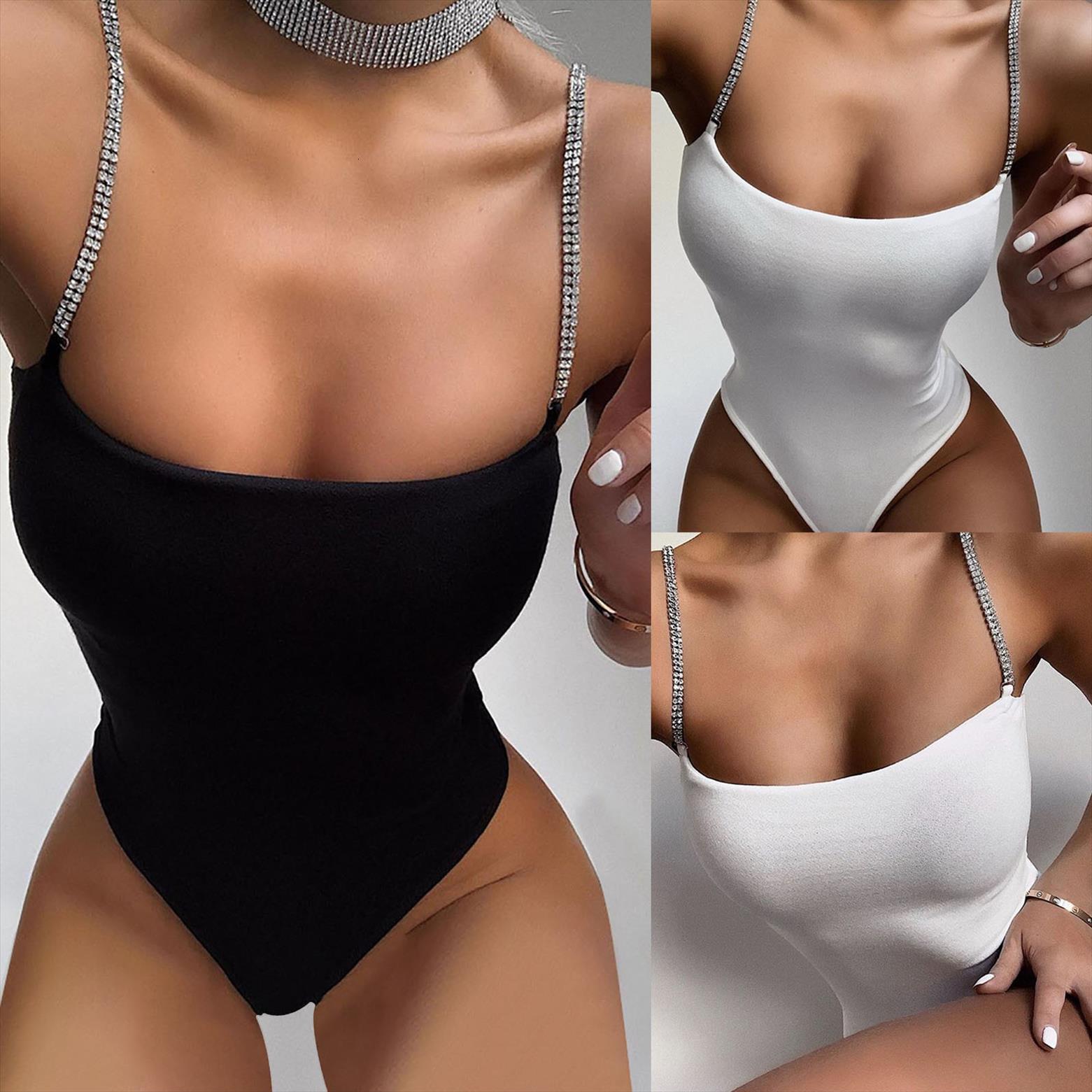 fashion rhinestone chain sling halter womens jumpsuits bodysuit solid color sleeveless elegant woman one piece, Black;white
fashion rhinestone chain sling halter womens jumpsuits bodysuit solid color sleeveless elegant woman one piece, Black;white