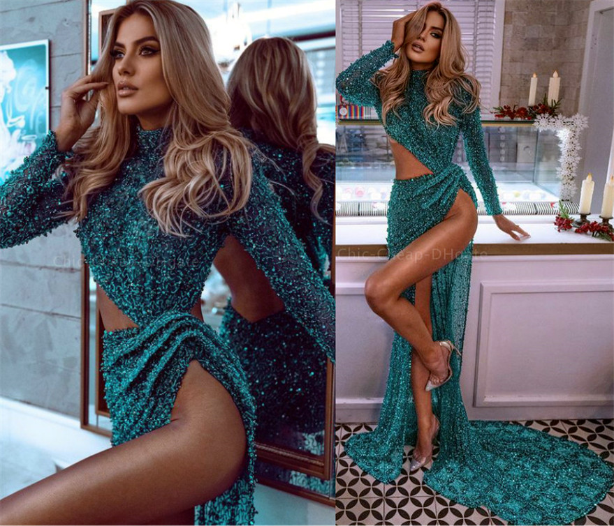 2021 Plus Size Arabic Aso Ebi Hunter Green Luxurious Prom Dresses High Split Sequined Evening Formal Party Second Reception Gowns Dress ZJ215, Pink
2021 Plus Size Arabic Aso Ebi Hunter Green Luxurious Prom Dresses High Split Sequined Evening Formal Party Second Reception Gowns Dress ZJ215, Pink