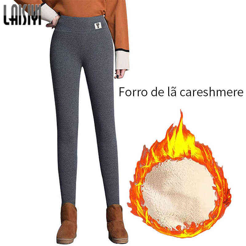Winter Women's Leggings Plus Size 4XL 5XL Velvet Warm Pants High Waist Comfort pants Keep Flexible Leggin 211204