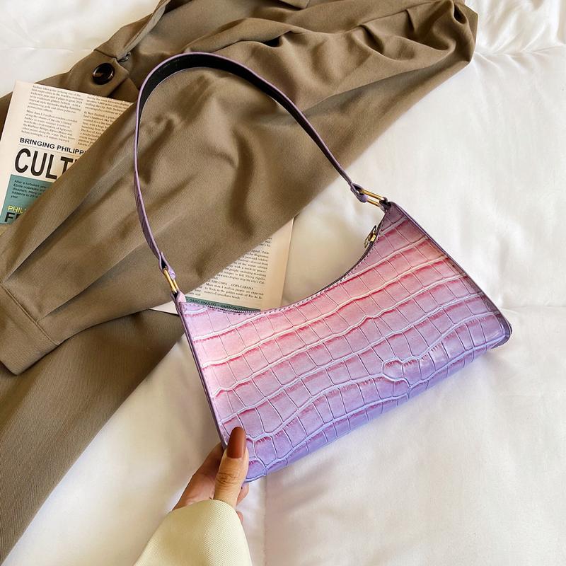 Evening Bags Gradient Color Alligator Pattern Shoulder Vintage Women PU Leather Underarm Hobos Bag Casual Ladies Small Purse Handbags
Evening Bags Gradient Color Alligator Pattern Shoulder Vintage Women PU Leather Underarm Hobos Bag Casual Ladies Small Purse Handbags