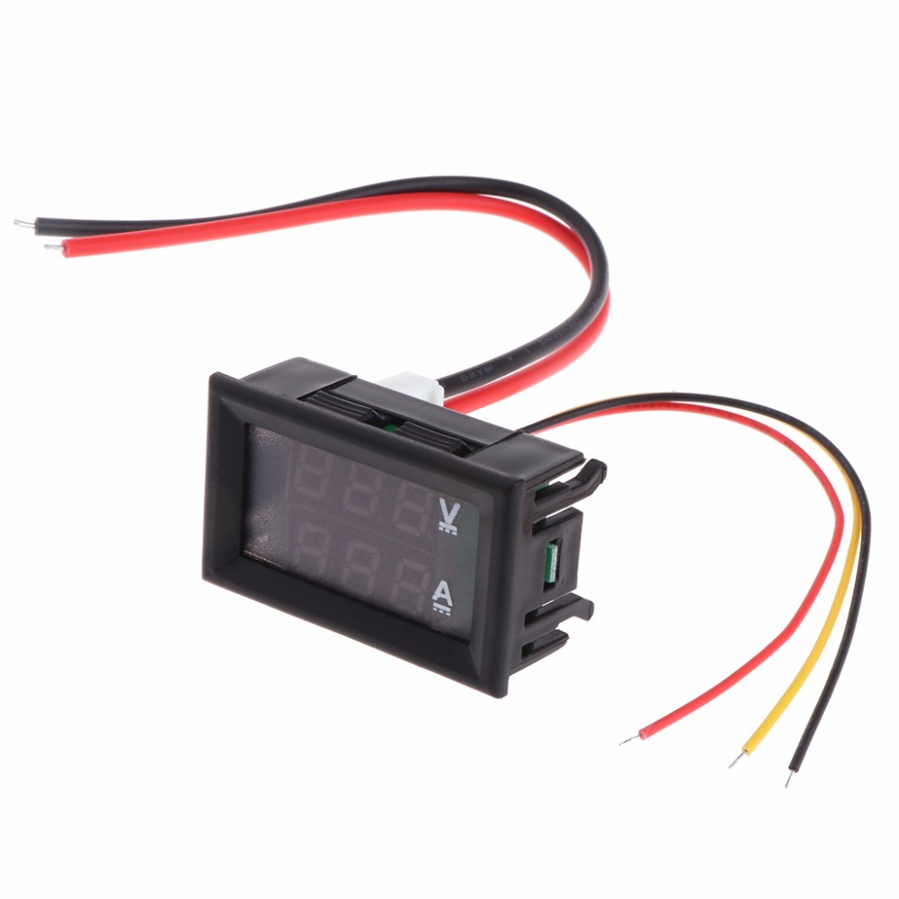 Dc 0-100V 10A Dual Led Digital Voltimeter Voltage Amp Power Auto Monitor Tester Tool