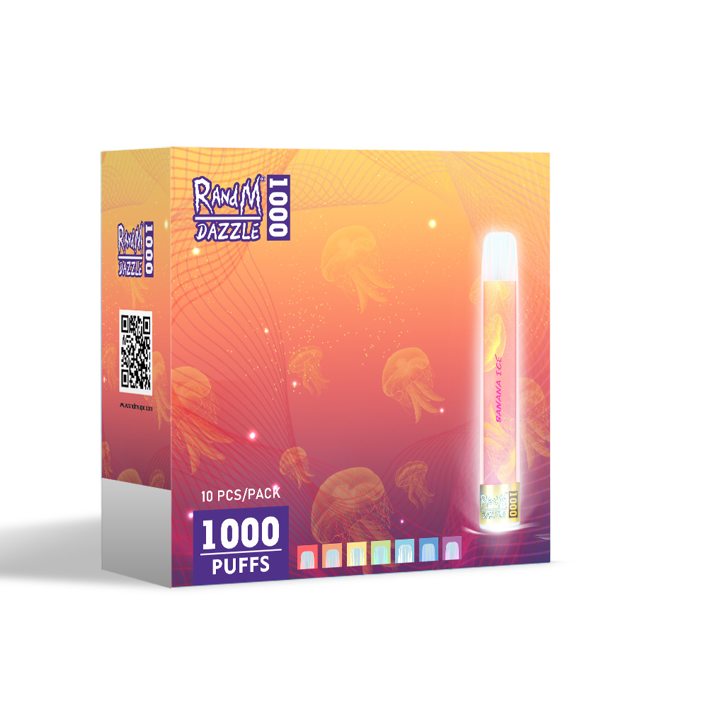 RandM dazzle 1000 Disposable E cigarette 1000puffs glowing vape pen
RandM dazzle 1000 Disposable E cigarette 1000puffs glowing vape pen